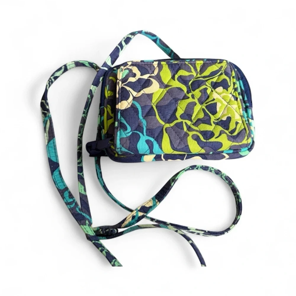 Vera Bradley Katalina Blue Mini Hipster Crossbody Wallet